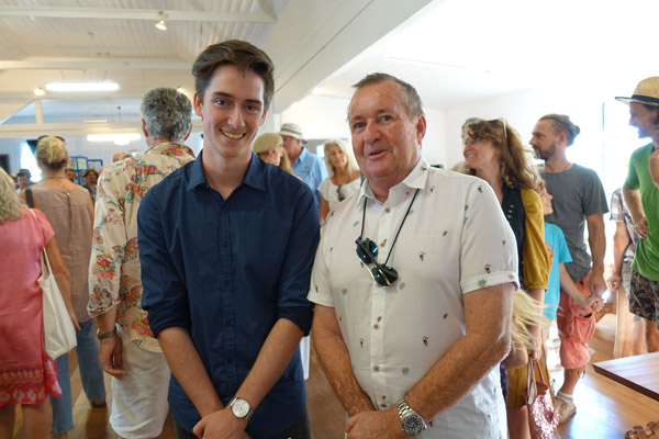 Prize winners Max den Exter (left) and Anthony Star