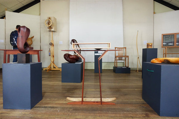 Looking up at the installation of the 2018 Wootha Prize.