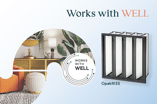 Camfil&rsquo;s compact V-Bank air filter, Opakfil ES.
