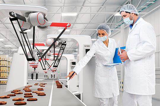 The new high-speed pick-and-place sidebot is programmed to work safely side-by-side with humans without protective barriers or performance compromises.