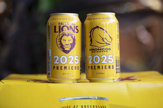 Lion's XXXX packaging has once again captured the spirit of Queensland&rsquo;s sporting triumphs, unveiling a new series of limited-edition cans celebrating the Brisbane Broncos&rsquo; landmark premiership win and the Brisbane Lions&rsquo; consecutive AFL victory in 2025.
Source: Lion