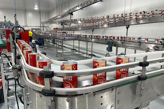 The linear forming line for composite packaging is the only one of its kind in the southern hemisphere.