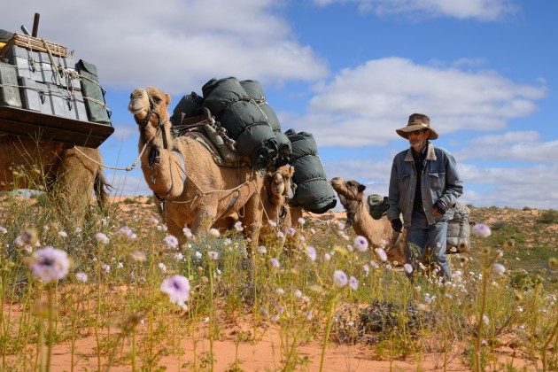 A human/camel team we can pretty much go anywhere