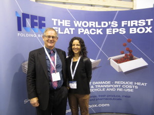 Gary and Voula Skinner on the SAVE FOOD pavilion at interpack.