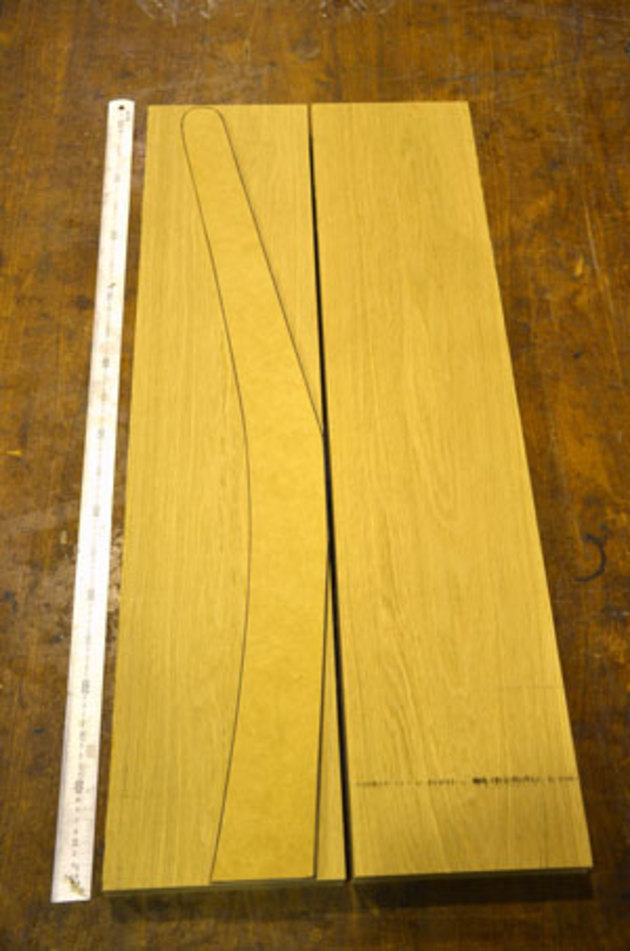 1.Two leg blanks with 9mm leg template