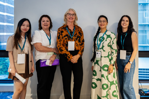 From left: Mel Nguyen, Nicole Roy, Lindy Hughson, Dr Ruby Chan and Jess O'Donnell.
