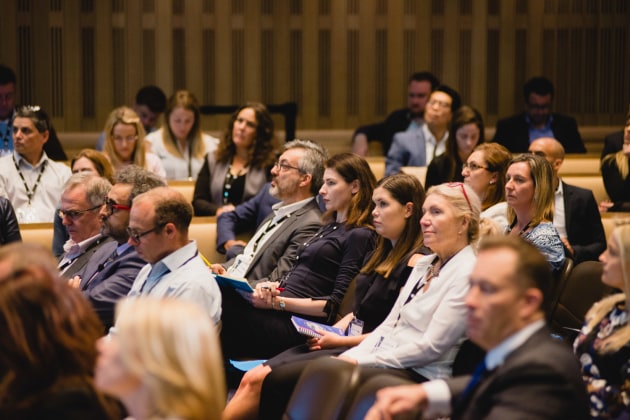 Audience watching David Charles at Future Unpacked, by Food & Drink Business + PKN LIVE 2017
