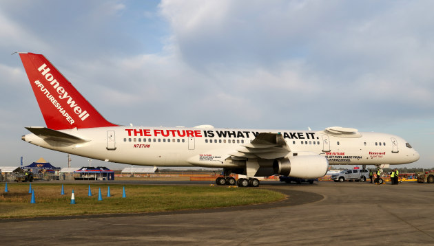 Prior to its arrival at Avalon 2023, Honeywell&rsquo;s Boeing 757 test aircraft visited various markets in the Asia-Pacific region.
Credit: Nigel Pittaway
