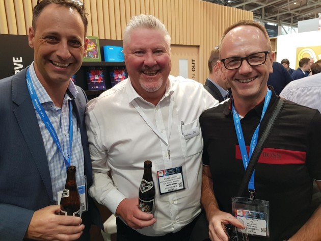 (l-r) Mark Canavan, Graphic Art Mart; Andrew Stewart, SIHL; and David Asker, ImageBox