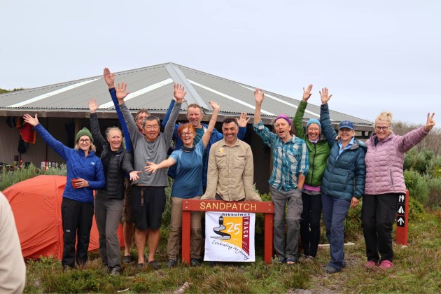 End-To-End walkers at Sandpatch Campsite on their last night on the Bibbulmun Track. Justin Macatangay