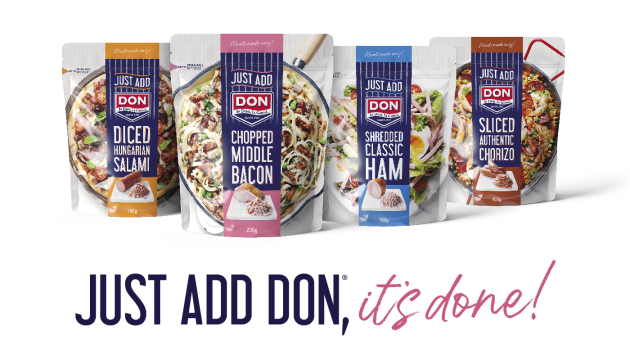 PIDA 2019 Finalist, Food category: Don KRC, a Division of George Weston Foods, for Just Add Don convenient stand-up pouch.