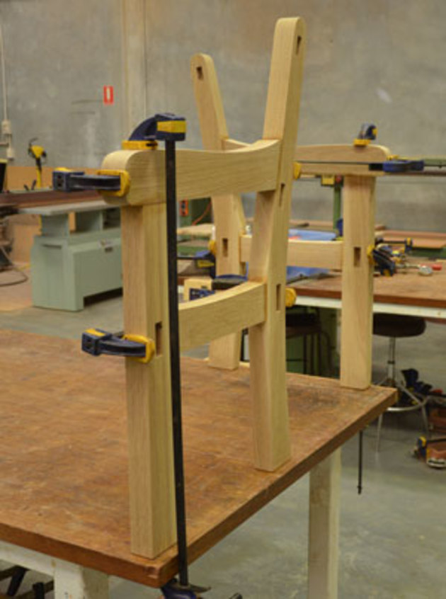 11.End frames clamped up