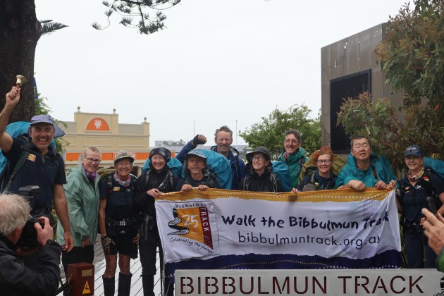 Our End-To-End walkers at the Southern Terminus. Justin Macatangay
