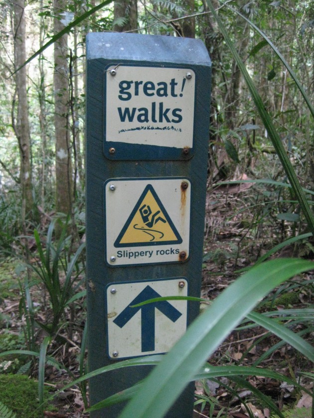 Sign near Warringa Pools.
