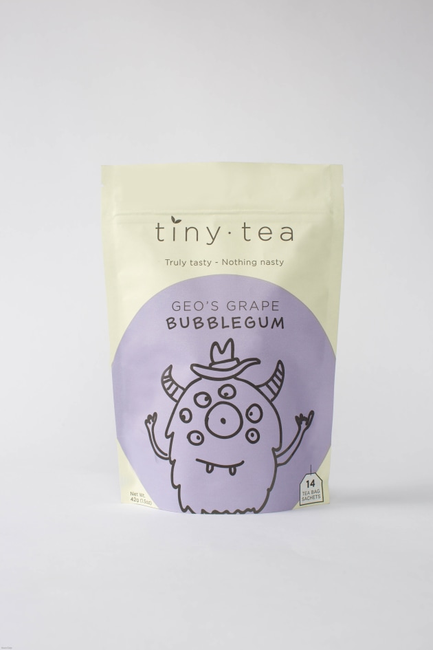 Tiny Tea Kids is a 100 per cent natural tea with organic, ethically sourced ingredients, and recyclable or biodegradable tea bags and packaging for children.