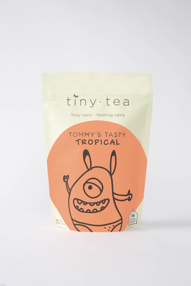 Tiny Tea Kids is a 100 per cent natural tea with organic, ethically sourced ingredients, and recyclable or biodegradable tea bags and packaging for children.
