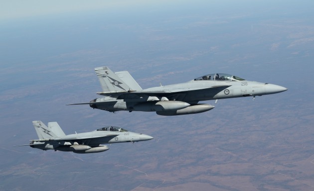 Australia originally acquired 24 Boeing F/A-18F Super Hornets to mitigate delays to the international F-35 program.

Credit: Nigel Pittaway