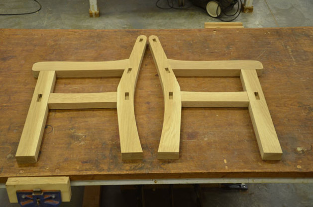 12.End frames laid out