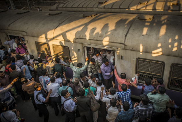 Hustle and bustle at Mumbai station. 
&copy; Tamina-Florentine Zuch. (Germany, Winner)
