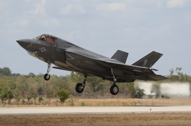 A USMC F-35B at Exercise Pitch Black 2022. (Nigel Pittaway)