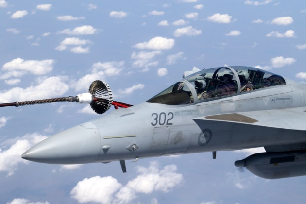 A Boeing EA-18G Growler of No.6 Squadron RAAF at Exercise Pitch Black 2022. (Nigel Pittaway)
