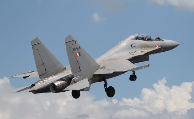 Four Su-30s from the IAF&rsquo;s 20 Squadron &ldquo;Lightnings&rdquo; deployed to RAAF Base Darwin. (Nigel Pittaway)