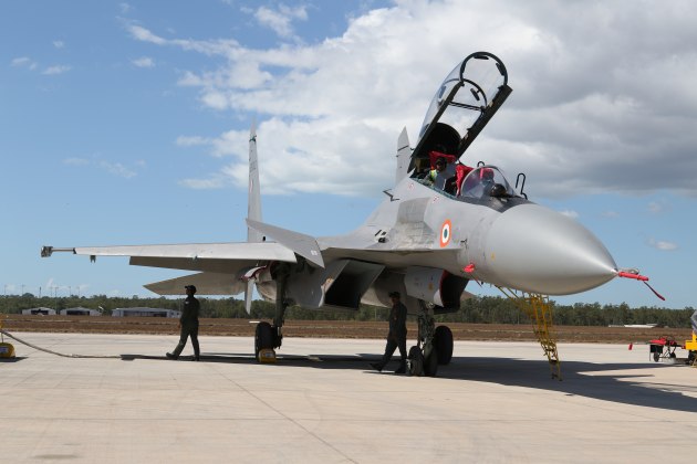 An IAF Su-30MKI at Exercise Pitch Black 22. (Nigel Pittaway)
