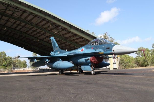 3 Squadron JASDF deployed five Mitsubishi F-2A fighter jets to Pitch Black 22. (Nigel Pittaway)