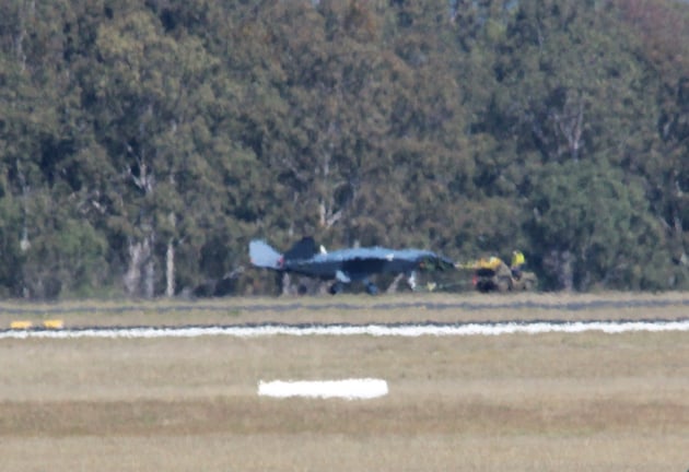 Boeing Defence Australia&rsquo;s secretive Airpower Teaming System (ATS), more commonly known as Loyal Wingman, has been spotted by local sources out in the open in the past week. (Supplied)