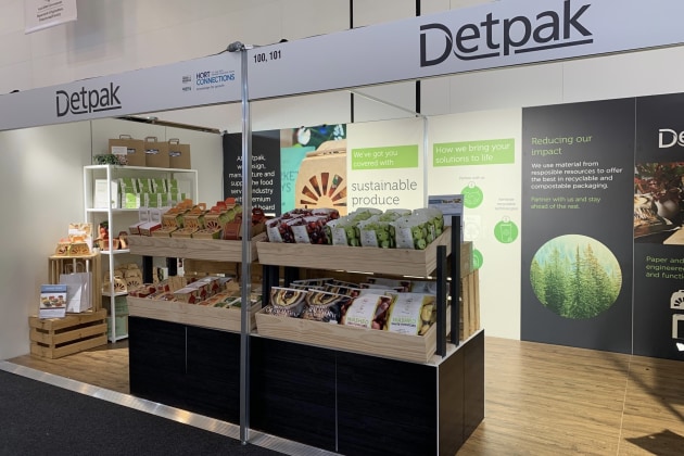 Detpak's kerbside recyclable paper-based rewind was on display.
