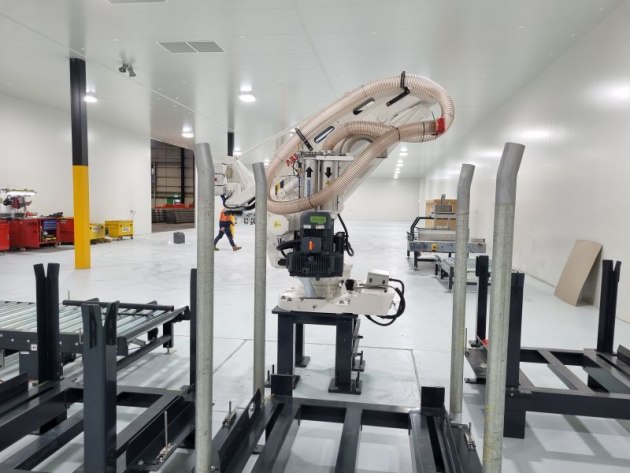 Zipform's Melbourne facility is taking shape: plant will be running be end August.