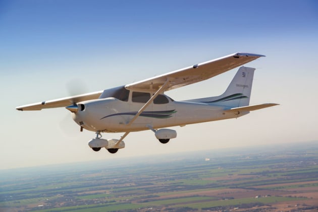 Cessna's C172SP Skyhawk is still the leading four-seat training single in the GA market. (Textron Aviation)