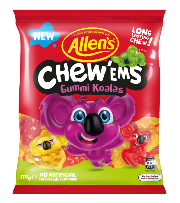 Allen&rsquo;s has launched a new range of gummy lollies Chew&lsquo;Ems Gummi Koalas and Sourz Gummi Koalas, supporting WIRES Koala rescue services with the extra chewy treat.
