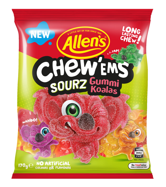 Allen&rsquo;s has launched a new range of gummy lollies Chew&lsquo;Ems Gummi Koalas and Sourz Gummi Koalas, supporting WIRES Koala rescue services with the extra chewy treat.