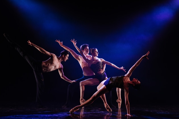 Brodie James, Matthew Bradwell, Saranja Crowe and Valerie Tereshchenko in Pura Vida by Geeves. Photo by Edita Knowler
