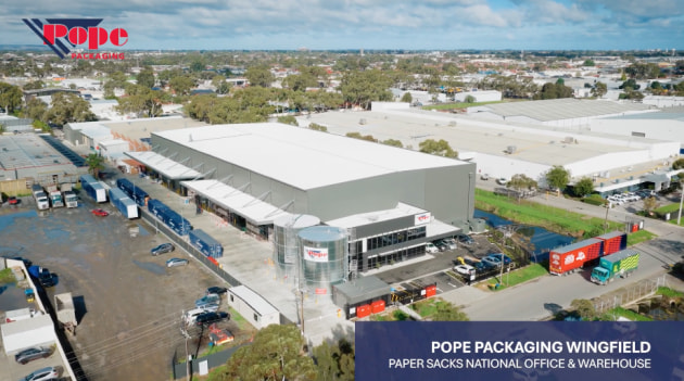 The expansion of Pope Packaging's Adelaide sacks facility is the largest single project in the company's 70-year history