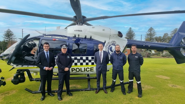 The South Australian Police's new H145. 

Credit: Babcock