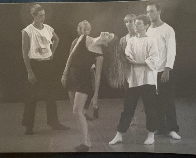 1997, Jane choreographing at Dance North. Image supplied