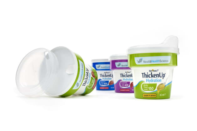 Nestl&eacute; Health Science Resource&reg; ThickenUp&reg; Hydration range with Innovative Sipper Lid.