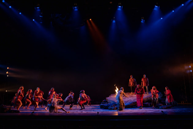 Bangarra ensemble in 'Wudjang &ndash; Not the Past'.
