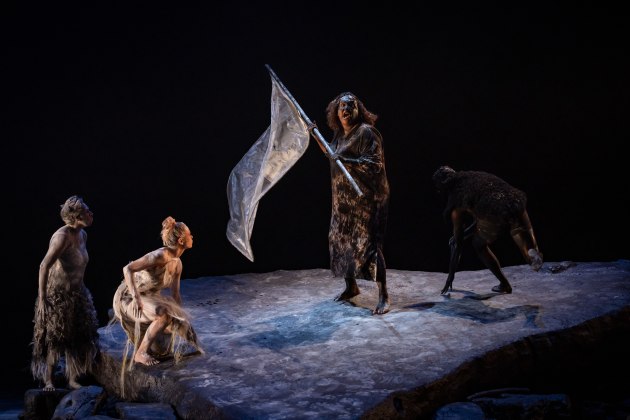 Bangarra ensemble in 'Wudjang &ndash; Not the Past'.