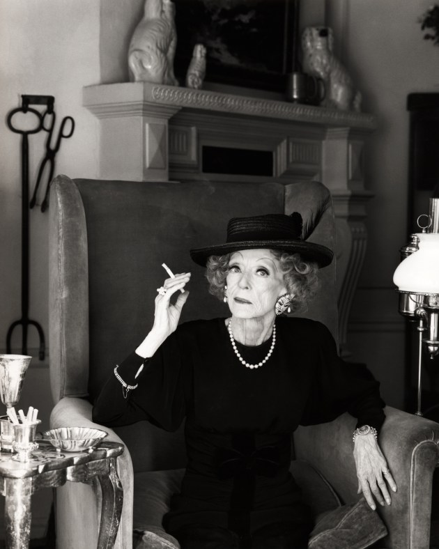 &copy; Greg Gorman. Bette Davis, Los Angeles, 1988.