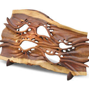 Neil Scobie, 2009, Flood Plains of the Warrego, gidgee, 280 x 140 x 60mm wide, free-standing.