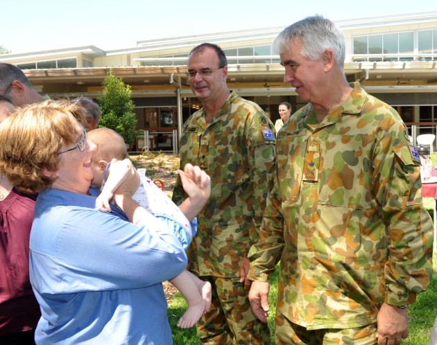 Anthony Fraser, centre, pictured in 2010 as Head of Helicopter Systems Division. Defence
