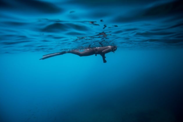 20,000 ISO under the sea. &copy; Christina Saenz de Santamaria.