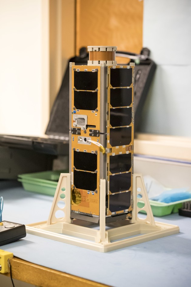 The Buccaneer miniature satellite "cubesat" at the University of New South Wales (UNSW) Canberra satellite research laboratory. Defence