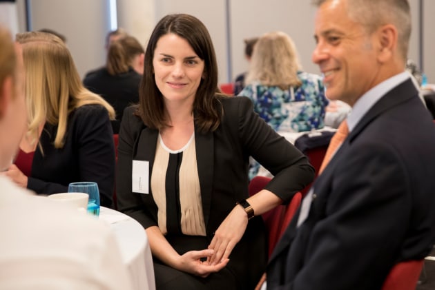 Caitlin Hoey of QinetiQ Australia at the 2017 Industry mentoring program "The Future Through Collaboration", which aimed to tackle gender diversity issues. Defence