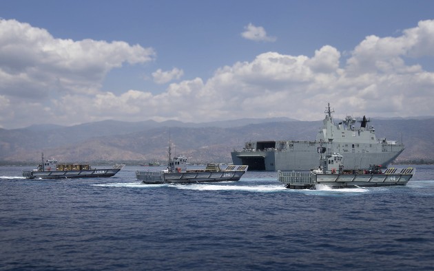 Tropical waters, such as those off East Timor, are a challenge for anti-biofouling technology. 
Defence