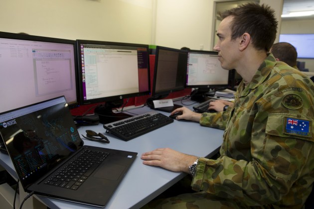 Lance Corporal Anthony Neale of the Defence Force School of Signals. Defence