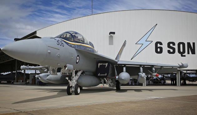 A freshly painted No. 6 Squadron E/A-18G Growler marks the Squadron's 100th anniversary.